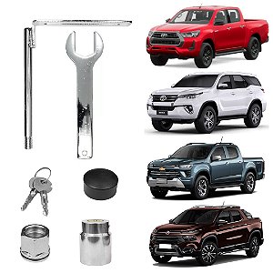 Trava Anti Furto Estepe Hilux Ranger Captur Sw4 S10 Toro Tri
