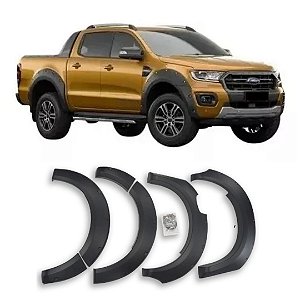 Alargador Para-lamas Ford Ranger 2016 À 2019 Preto