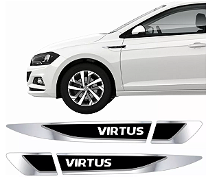 Emblema Resinado Aplique Lateral Virtus Decorativo