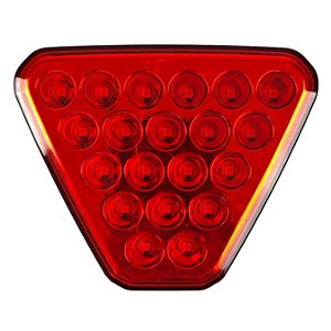 Brake Light Universal F1 20 Leds Triângular  22cm Vermelho