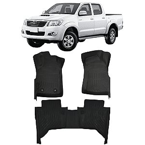 Jogo Tapete Bandeja Toyota Hilux 2005 até 2015 Automotivo