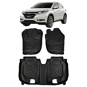 Jogo Tapete Bandeja Honda HRV 2015 Até 2021 Automotivo