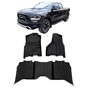 Jogo Tapete Bandeja Dodge Ram 1500 2019 À 2022 Classic Automotivo