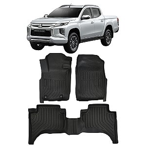 Jogo Tapete Bandeja Mitsubishi L200 Triton 2022+  Automotivo