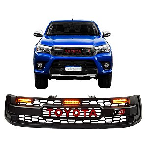 Grade Frontal Toyota Hilux 2016 A 2018 Modelo REVO com LED