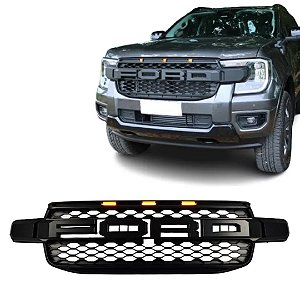Grade Frontal Para Ford Ranger Raptor T9 2023 A 2024 Com Led