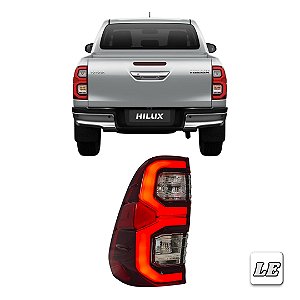 Lanterna Esquerda Traseira Led Toyota Hilux 2021 à 2025