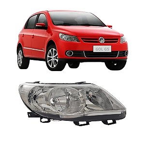 Farol Gol G5 Saveiro Voyage 2008 Até 2013 Duplo Cromado LD Passageiro