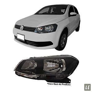 Farol Gol G6 Voyage Saveiro 2012 Até 2016 Máscara Negra LE Motorista