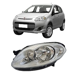 Farol Palio Attractive 2012 Até 2016 Mascara Cromada LE Motorista