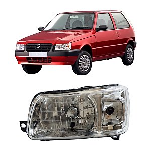Farol Uno 2004 Até 2014 Mascara Cromada LE Motorista