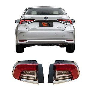 Par De Lanterna Traseira Led Toyota Corolla 2020 Até 2025 Ambos Lados