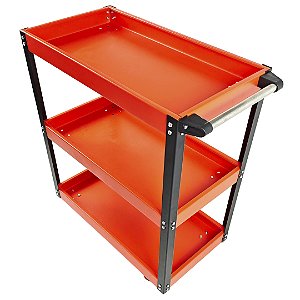 Carrinho Para Ferramentas Oficina Mecanica 3 Prateleiras