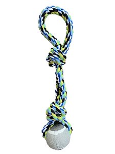 Brinquedo Mordedor de Corda com Bola Grande