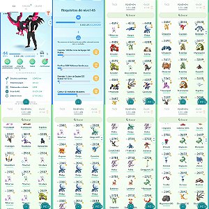 Conta Pokémon Go Nível 44 Mystic