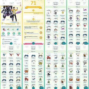 Conta Pokémon GO Nível 70 Instinct - Mewtwo Armadura 100% + 600 Lendários