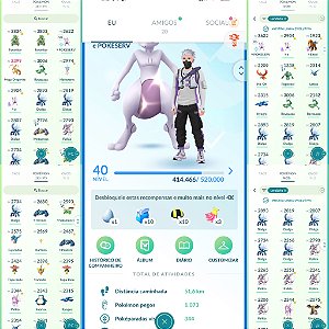 Conta Pokémon Go Nível 40 Mystic