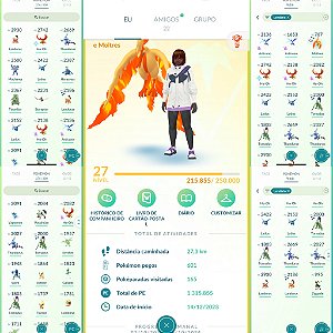 Conta Pokémon Go Nível 27 Instinct Com Moltres de Galar shiny