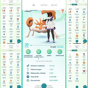 Conta Pokémon Go Nível 30 Sem Time