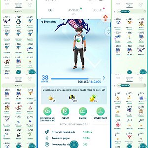 Conta Pokémon Go Nível 38 Mystic
