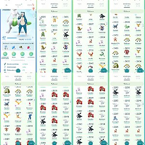 Conta Pokémon Go Nível 47 Mystic