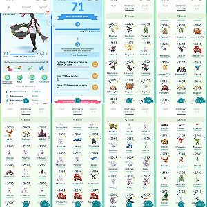 Conta Pokémon Go Nível 70 Mystic Xp pro 80, dupla de Apex e Rayquaza de Nova York Shiny