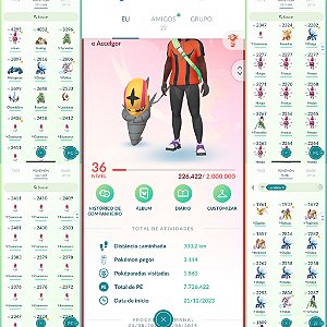 Conta Pokémon Go Nível 36 Valor