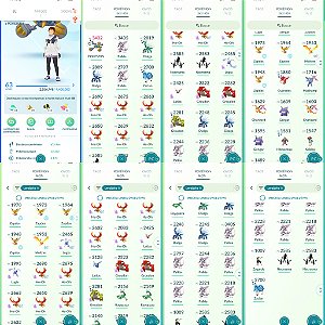 Conta Pokémon Go Nível 63 Mystic