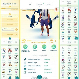 Conta Pokémon Go Nível 40 Instinct