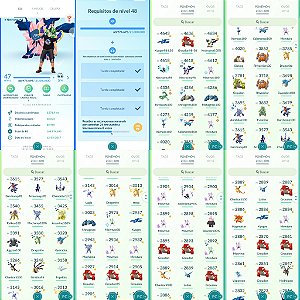 Conta Pokémon Go Nível 47 Mystic