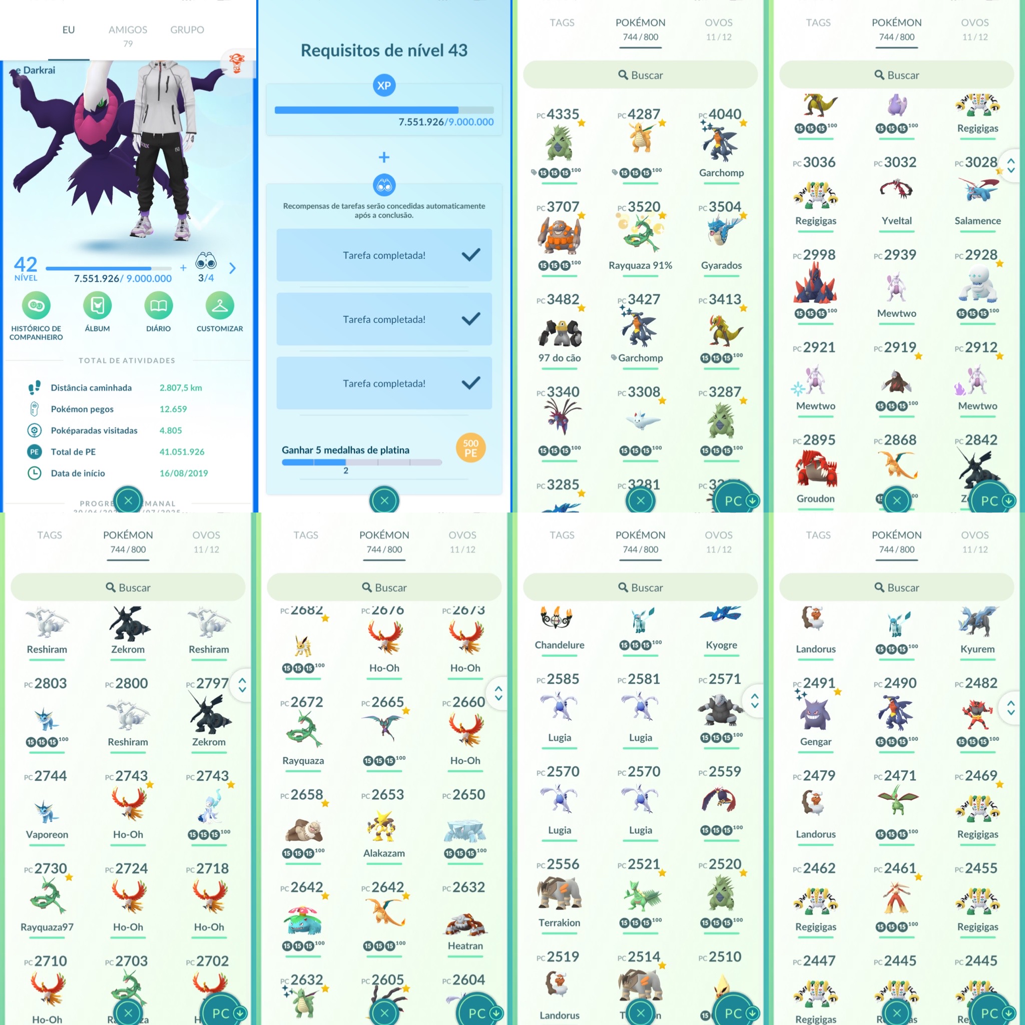 Conta Pokémon Go Nível 42 Mystic