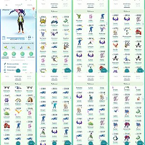 Conta Pokémon Go Nível 71 Mystic