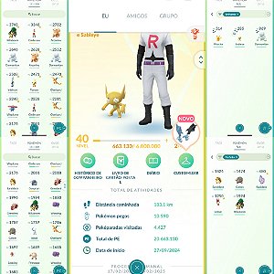 Conta Pokémon Go Nível 40 Instinct
