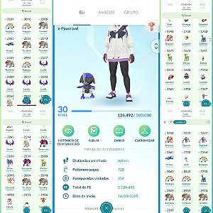 Conta Pokémon Go Nível 30 Mystic