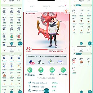 Conta Pokémon Go Nivel 39 Valor Dhelmise Shiny