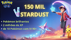 Serviço de Melhoria 150 Mil de Stardust, 2 Milhões de XP, 1 a 10 Shinys (Brilhantes)