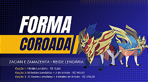 Combos Pacotes de Reides Zacian e Zamazenta (Reides Especiais)