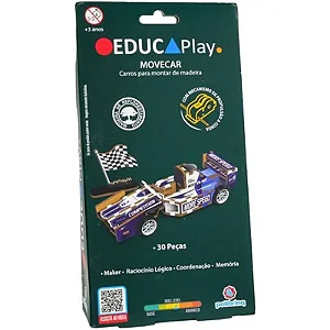 EDUCAPLAY MOVECAR - CARROS PARA MONTAR DE MADEIRA - SORTIDOS