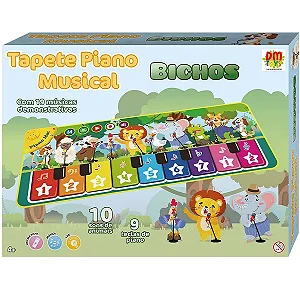 Tapete Piano Musical Bichos da DM Toys