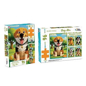 Quebra-cabeça Dog Mix 96 peças