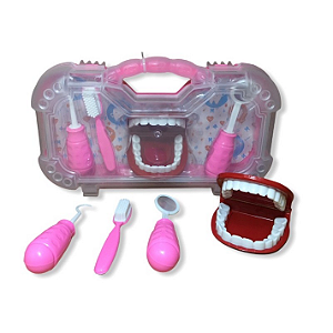 Kit Dentista Infantil - verde ou rosa