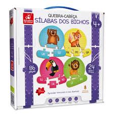 Quebra-Cabeça Sílabas dos Bichos