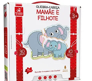 Quebra-cabeça  “Mamãe e Filhote”