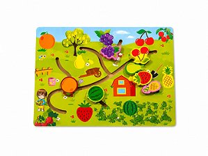 Labirinto de Madeira – Relação Alimentar Frutinhas Montessori Yins Kids