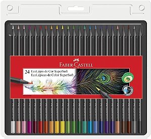 Lápis de Cor EcoLápis SuperSoft 24 Cores Faber-Castell