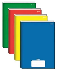 Caderno brochura (capa dura) Stiff 96 Folhas, 1/4 (140mmX200mm) - JANDAIA