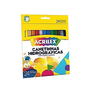 Canetinhas Hidrográficas C/24 Cores ACRILEX