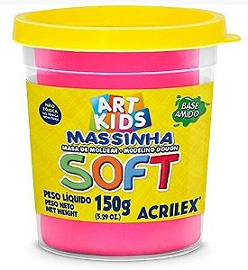 MASSA MODELAR POTE 150GR SOFT - ROSA MARAVILHA