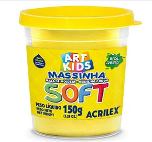 MASSA MODELAR POTE 150GR SOFT - AMARELO LIMÃO
