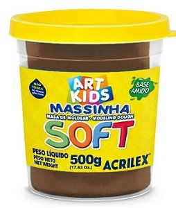MASSA MODELAR POTE 500GR SOFT - CHOCOLATE